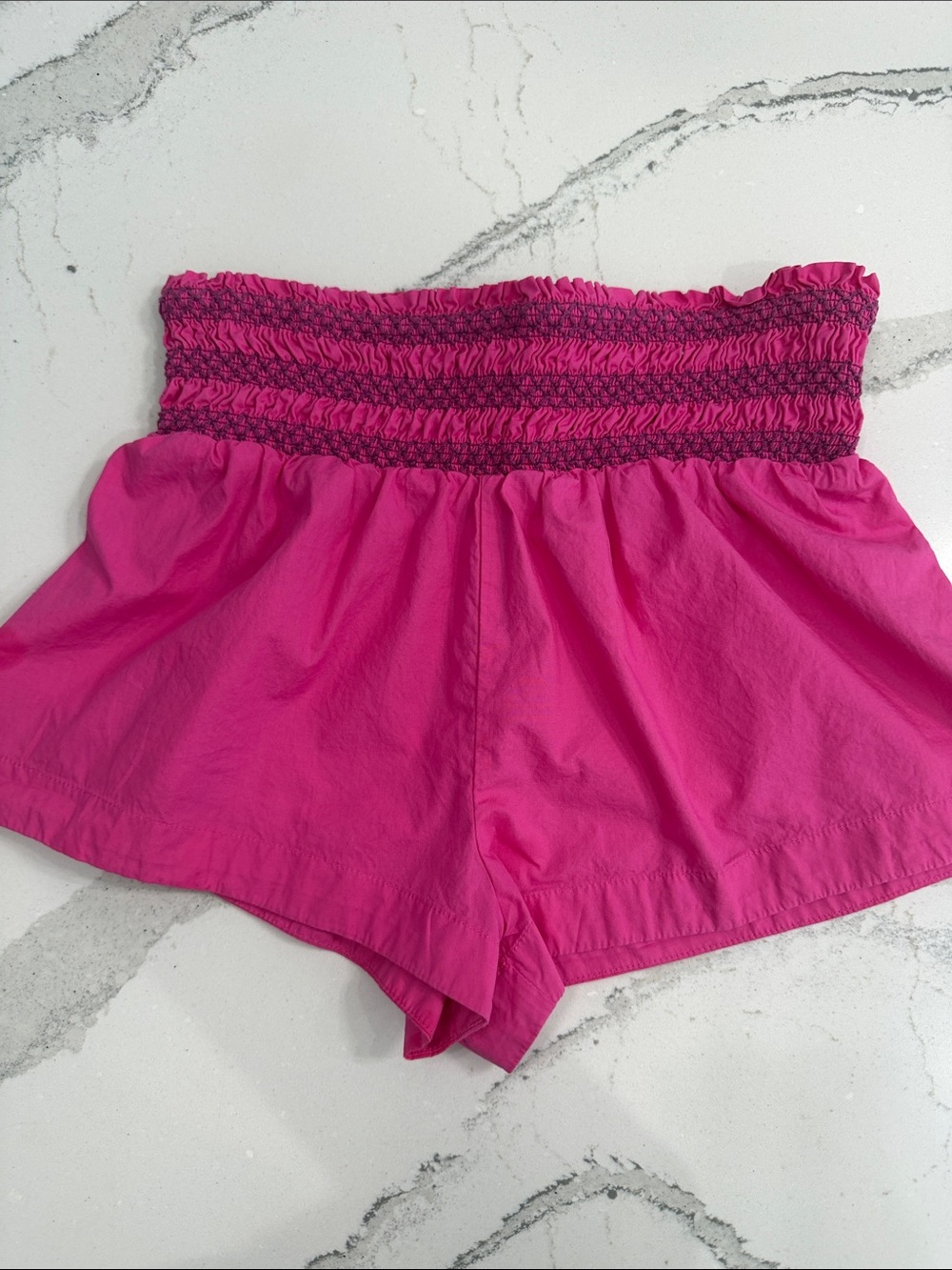 Anthropologie Celandine Hot Pink Smocked Shorts | Small